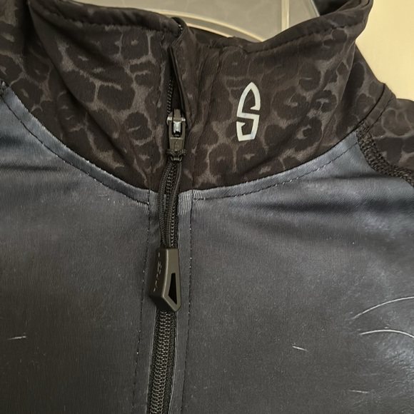 WSI LA PANTERA BLUE LEOPARD FULL ZIP LONGSLEEVE SHIRT - Picture 3 of 7